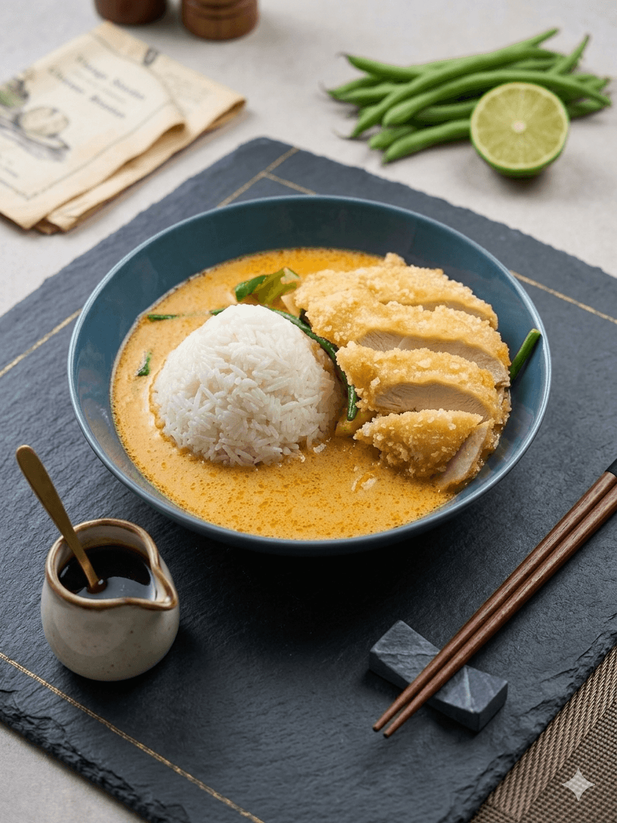 Kuřecí maso obalovanés mango.omáč.,rýží